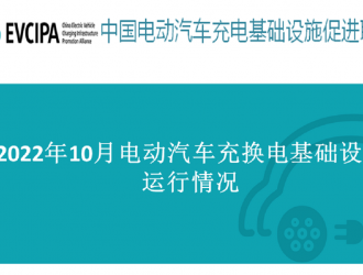 2022年10月全国电动汽车充换电基础设施运行情况