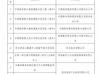 国家电投入选全国一体化算力网络第一批重点项目名单