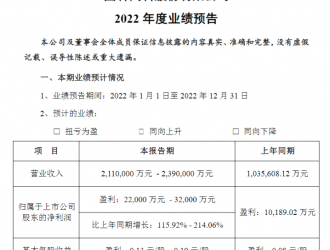 国轩高科2022年净利最高预增超两倍