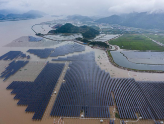 上层发电，下层养殖水产，浙江一大型光伏项目投产